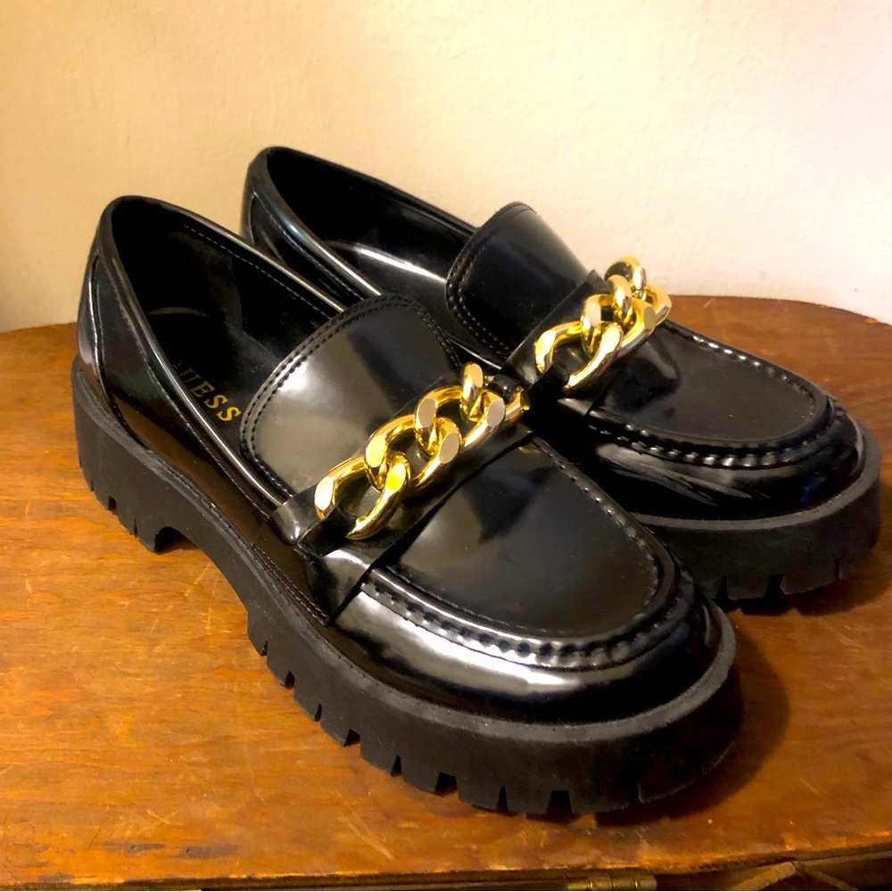 Guess Lug Sole Penny Loafers